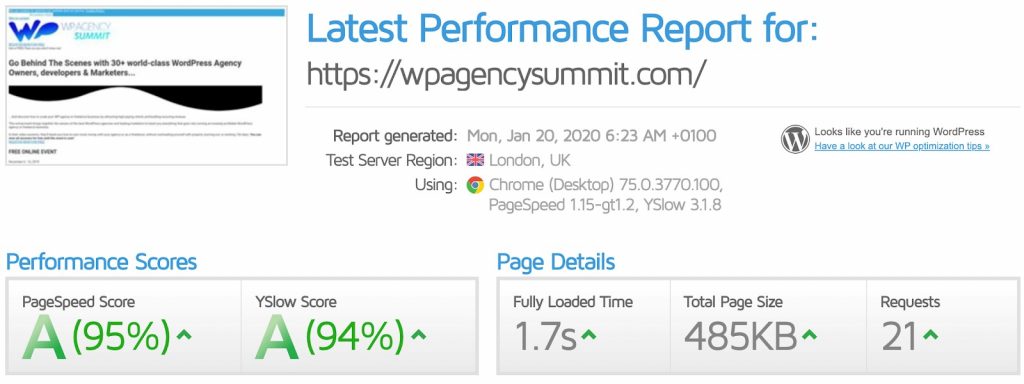 Jan Koch - Results After WP Rocket