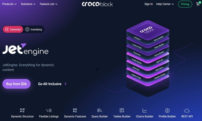 JetEngine WordPress dynamic content plugin. Source: crocoblock.com