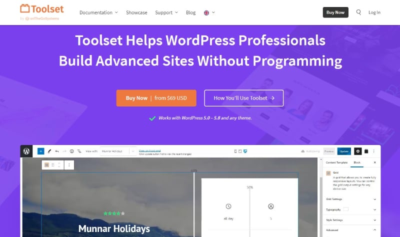 Toolset WordPress plugin for dynamic content. Source: toolset.com
