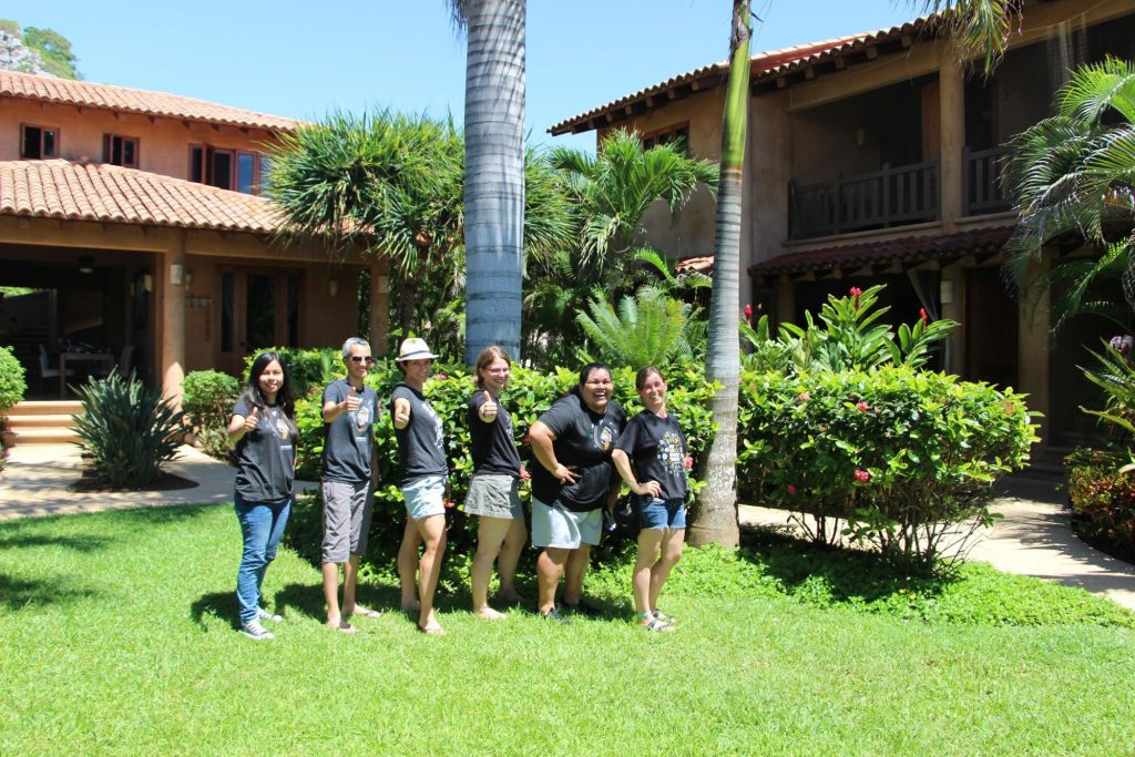 Quelques-unes des femmes de l'équipe du WP Rocket