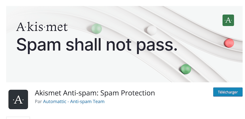 Akismet plugin by Automattic - Source: WordPress.org