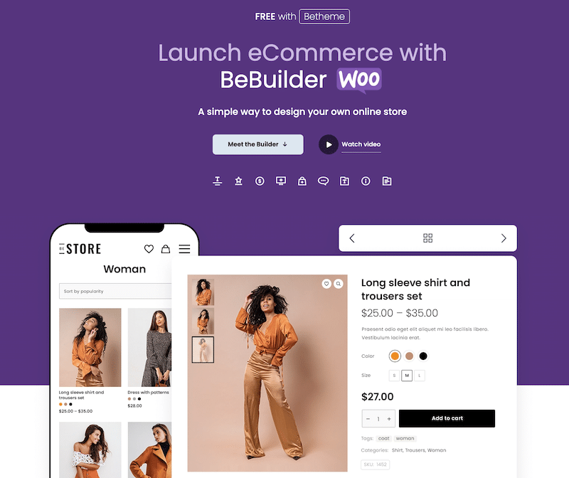 BeTheme WooCommerce builder - Source: themuffingroup.com