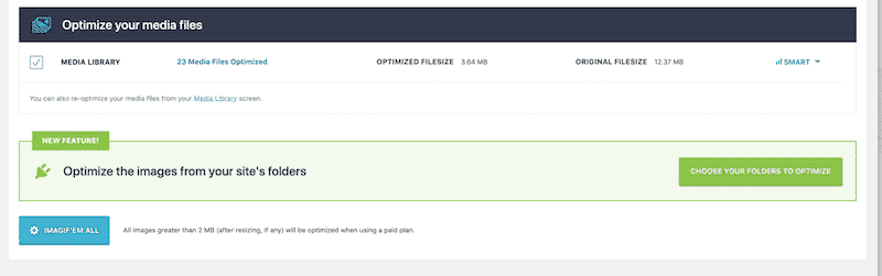 Bulk conversion with Imagify - Source: Imagify