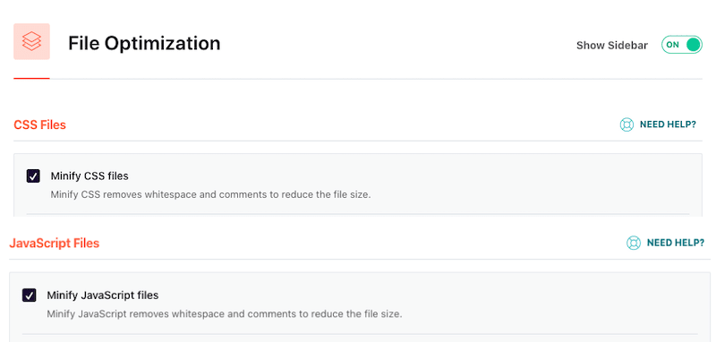CSS and JS files minified - Source: WP Rocket
