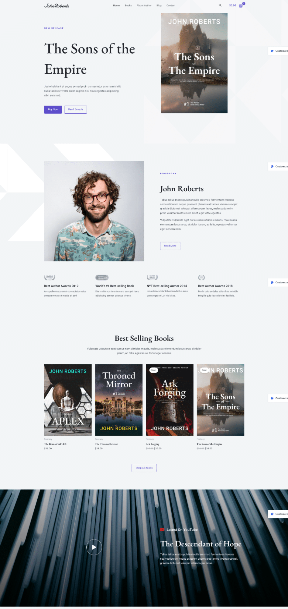 Demo site: e-commerce site from Astra - Source: My WordPress installation