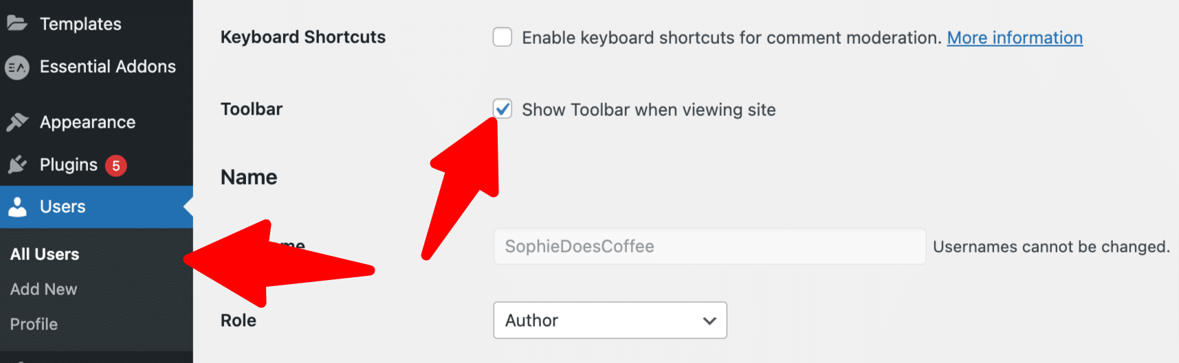 disable it in your User Profile settings