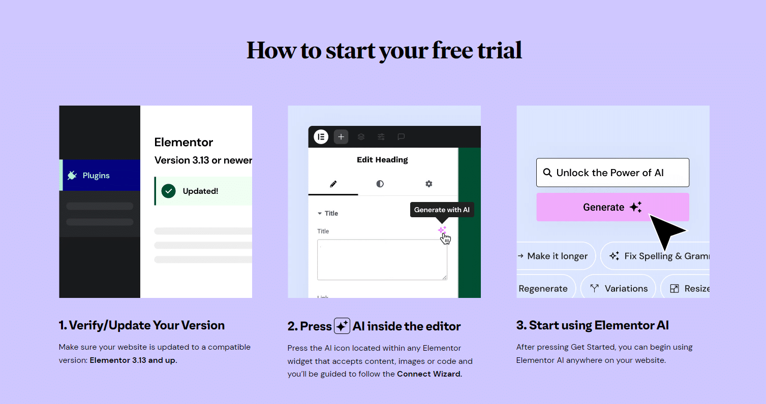 Elementor AI Free Trial – Source: Elementor AI