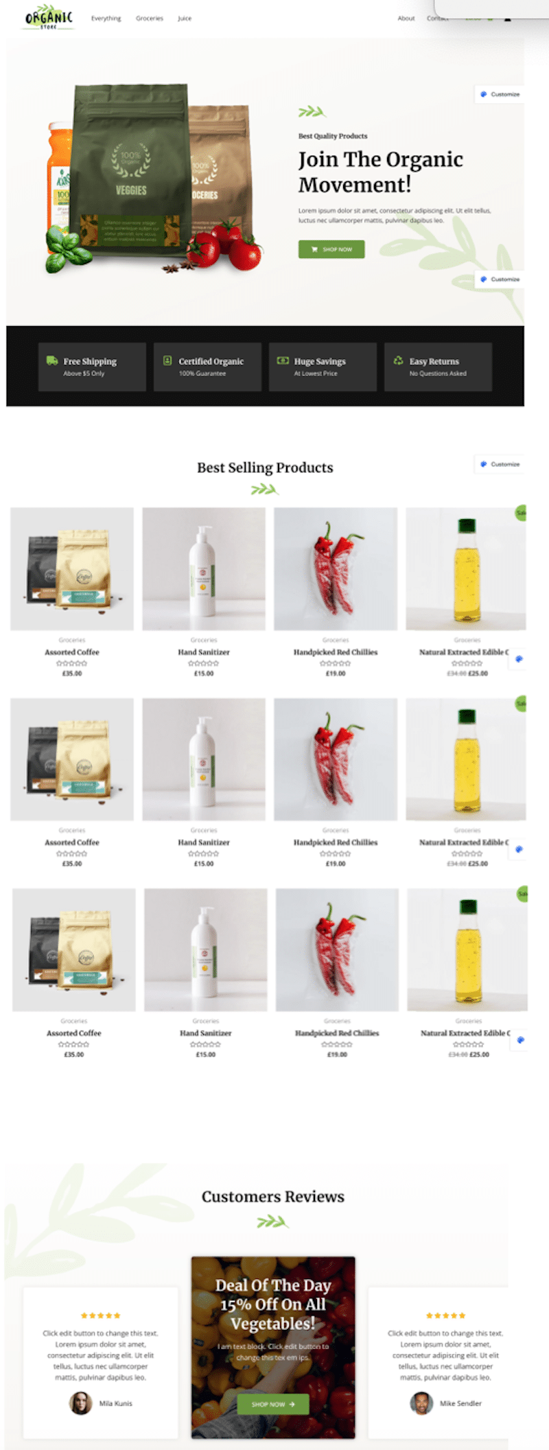 Example of a WooCommerce site built with Astra - Source: WP Rocket