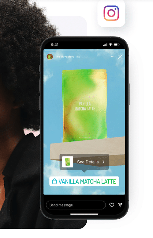 How Ecwid shopping cart looks like on Instagram - Source: Ecwid