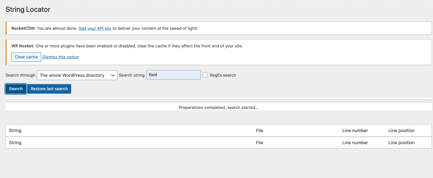 Identifying the CSS of my web font that needs the swap attribute - Source: Stringlocator