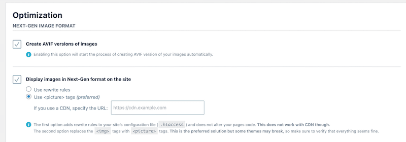 Image conversion to WebP and AVIF with Imagify - Source: Imagify