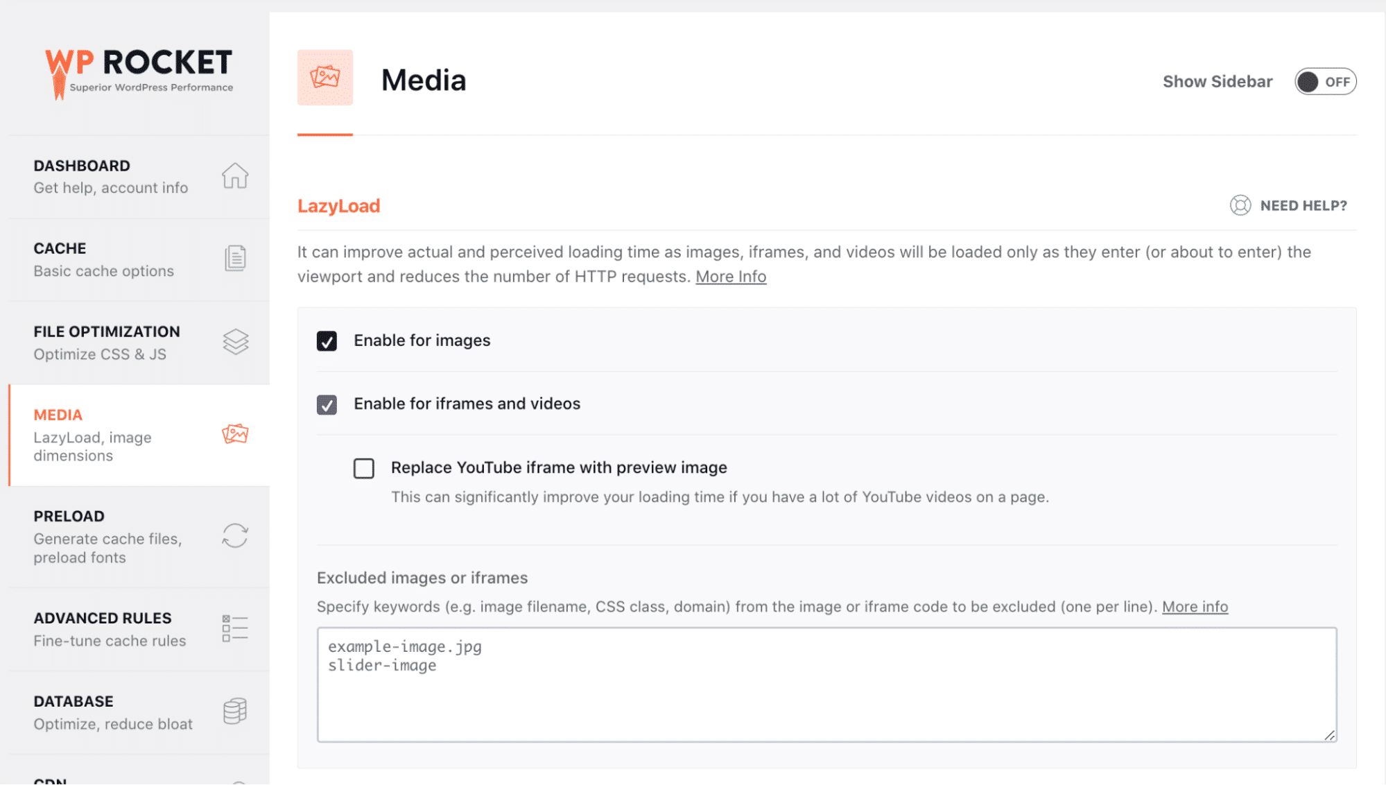 LazyLoad feature - Source: WP Rocket