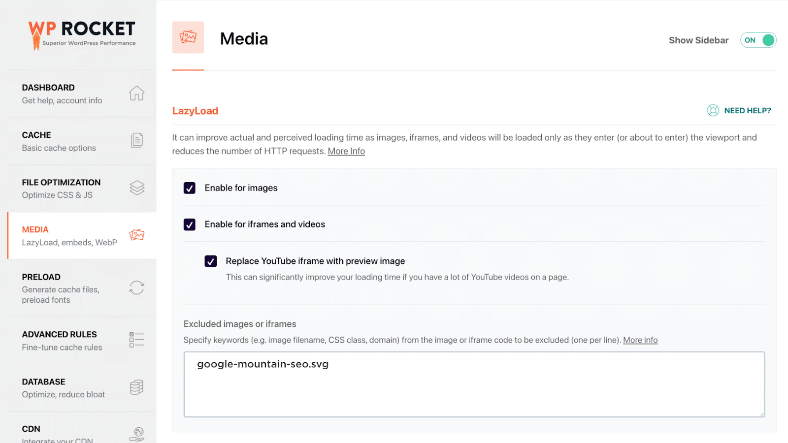 Lazyload feature - WP Rocket