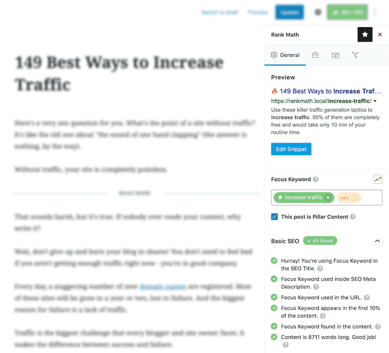 Lean interface of RankMath - Source: RankMath