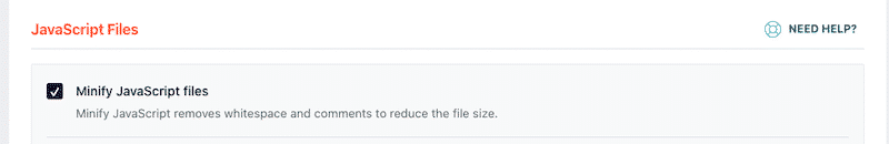 Minifying JS in one click - Source: WP Rocket