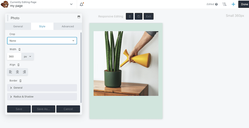 Optimizing images with Beaver Builder - Source: Beaver Builder Page Builder