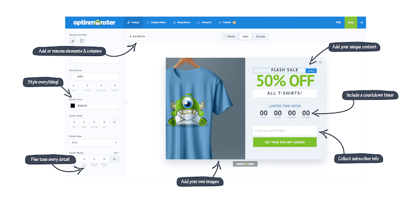 Optinmonster builder - Source: OptinMonster