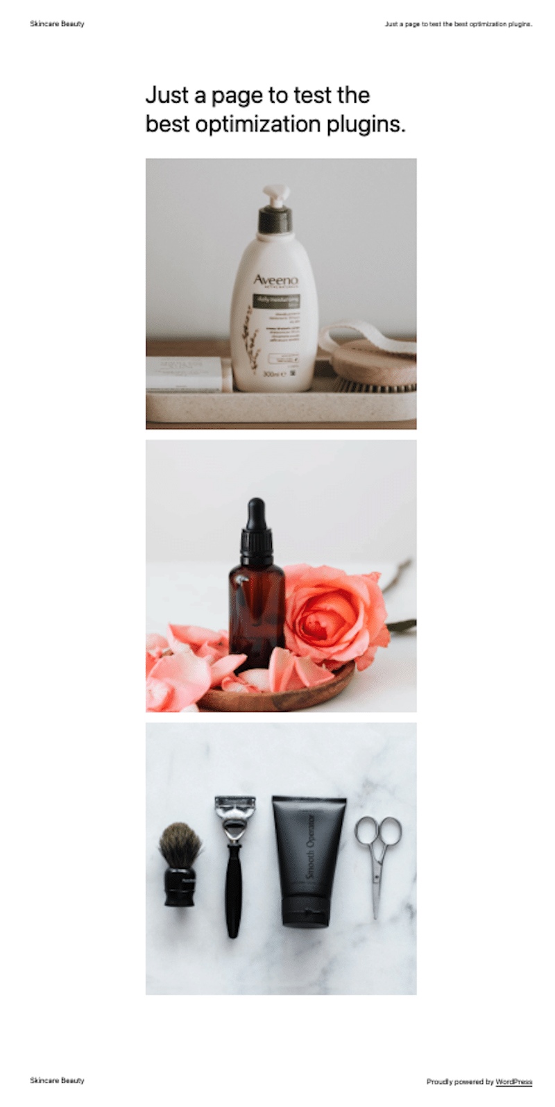 Our test site - Source: Imagify