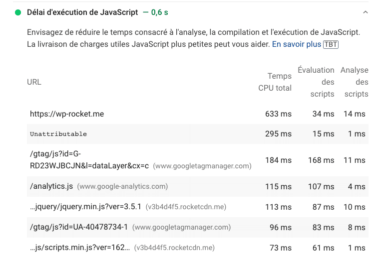 Réduire le temps d'exécution de JavaScript - PSI