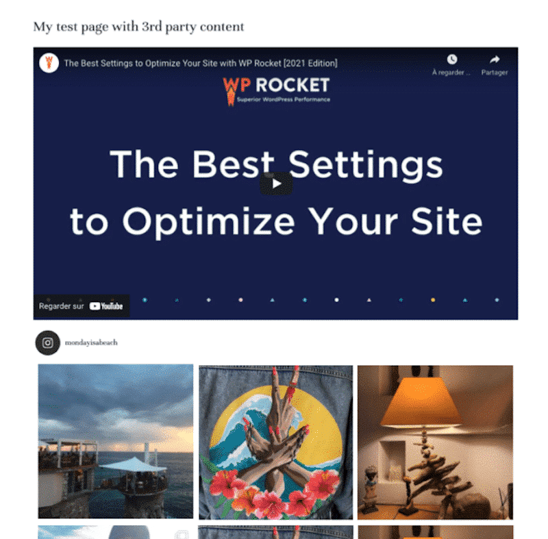 Test site on WordPress